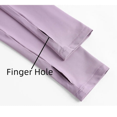 DRUR Women's Long Sleeve Quick Dry Sports Top