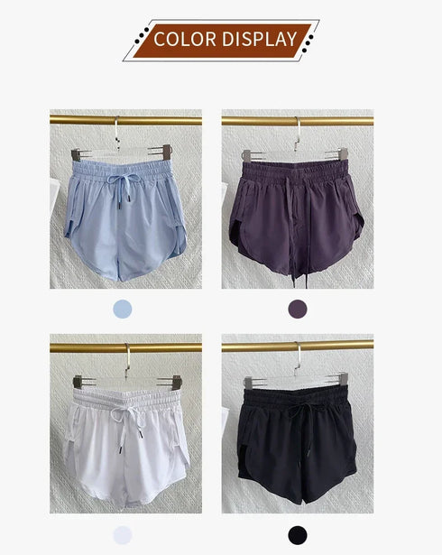 High Waist Quick-Dry Yoga Shorts for Women