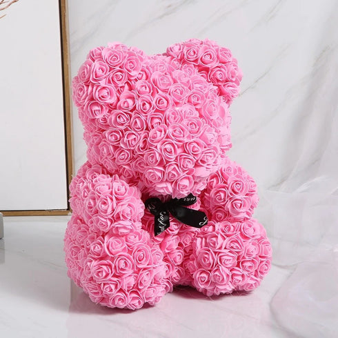 Artificial Rose Teddy Bear Home Decor Gift