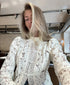 White Lace Hollow Out Blouse for Women