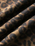 Leopard Print Wide Leg Jeans for Women