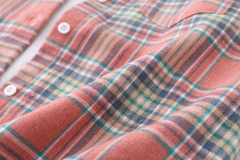 Elegant Women's Plaid Shirt 2025 New Ladies Large Size Casual Loose Lapel Long Sleeve Blouse&Tops Female Lapel Checked Clothing