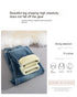 Retro Blue Slim Fit Stretch Tapered Jeans for Women