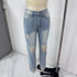Women's High-Waisted Slim Fit Ripped Jeans