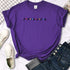 Quirky Letter Print T-Shirt for Women - Casual Summer Tee