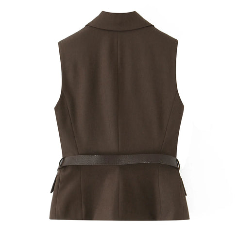 Elegant V-Neck Two-Piece Set with Wide-Leg Pants