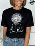 Harajuku I'm Fine Graphic T-Shirt for Women