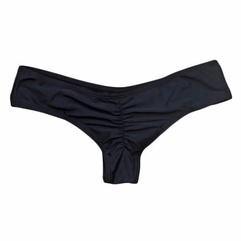 Adjustable Bikini Bottoms in Black and Pink