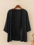 2023 ZANZEA Summer Fashion Cardigan Women 3/4 Sleeve Solid Blouse Casual Holiday Beach Holiday Kimonos Open Front Shirt Blusas