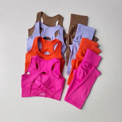 2PCS Women's Sports Bra and Leggings Set