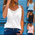 Plus Size Oversized Womens Lace V Neck Tank Tops For Summer