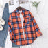 Casual Women's Flannel Plaid Shirt - Autumn Collection
