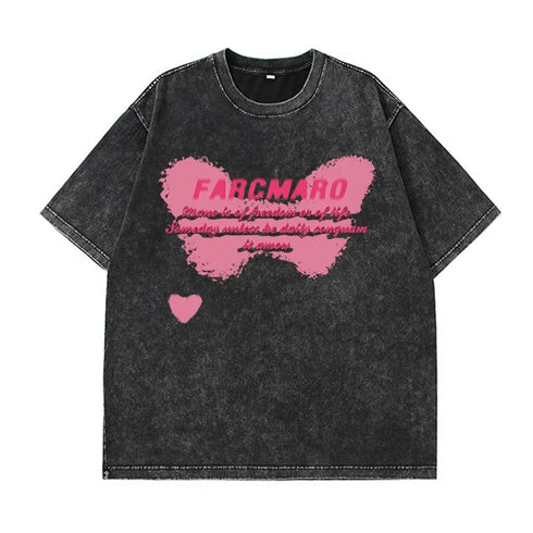 Vintage Leopard Print Oversized Cotton Tee