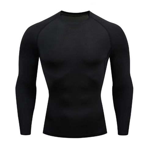 Men's Quick Dry Long Sleeve Compression Running T-Shirt