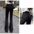 High Waist Flared Denim Trousers for Women