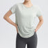 PHIGEER Open Back Long Sleeve Yoga Top for Women