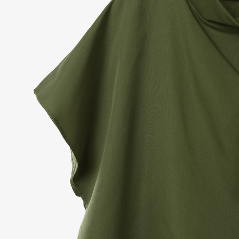 2025 ZANZEA Stylish Office Shirt Women Blouse Chic Pile Collar Half Sleeve Solid Tops Female OL Work Blusas Mujer Loose Chemise