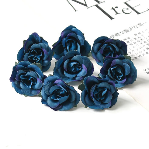 Bulk Mini Silk Roses Artificial Flower Heads for Weddings and Home Decor
