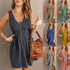Womens Summer Sleeveless Button Down Dress