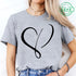Women’s Heart Design Casual T-Shirt