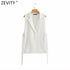 Chic Vintage Women's Sleeveless One-Button Waistcoat