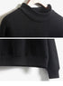 Women's Velvet Turtleneck Long Sleeve Sweatshirt