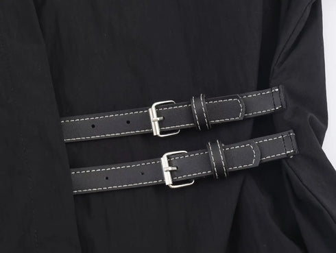 Oversized Black Poplin Shirt for Women