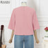 ZANZEA Elegant Embroidered Blouse for Women