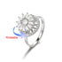 Four Clover Rotating Anxiety Ring - Adjustable Gold