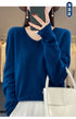 100% Merino Wool V-Neck Pullover Sweater for Women