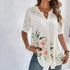 Elegant Lace Detail Short Sleeve Blouse for Women