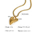 YACHAN Irregular Heart Pendant Necklace in 18K Gold