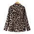 ZANZEA Leopard Print Lightweight Blazer for Women