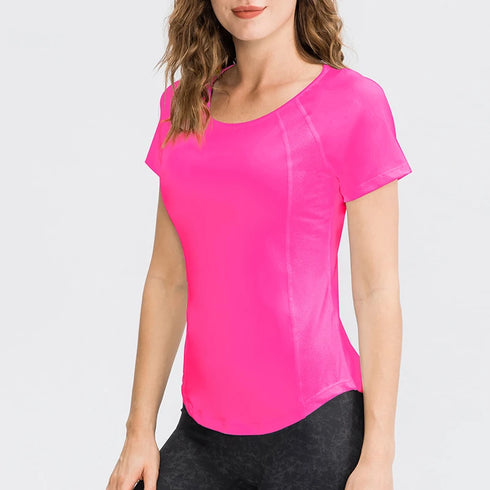 Women's Quick Dry Short Sleeve Yoga Top