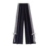 Plus Size Y2K Wide Leg Pants with Bow Tie Detail