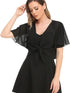 Women's Short Chiffon Cardigan with Front Opening