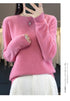 100% Merino Wool Long Sleeve Sweater for Women