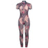 Colorful Print Backless Jumpsuit for Women