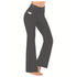 Women's High Waist Flared Pants with Pockets