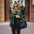 Vintage PU Leather Bomber Jacket for Women