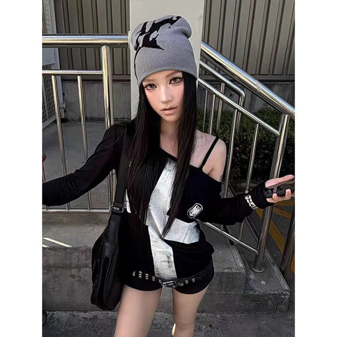 Seeslim Graphic Print Long Sleeve T-Shirt for Women