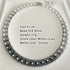 French Socialite White Gradient Grey Pearl Bead Necklace