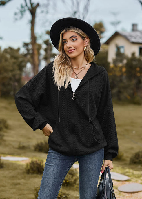 Hooded Zip-Up Sweatshirt for Women