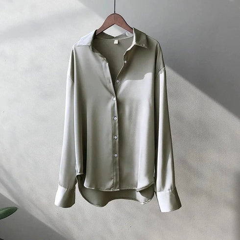 Office Lady Shirts And Blouses Woman Top Autumn Winter Korean Long Sleeve Button Elegance Sweet Casual Summer Fashion Shirts