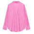 HXAO 2025 Shirts Blouses New Long Striped Shirt Women Long Sleeve Casual Shirts Large Tops Summer Plain Button Up Shirts 088