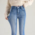High Waist Thermal Jeans for Women - Warm Plush Denim