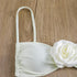 Floral Bandeau Thong Bikini Set for Women