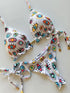 Floral Print Push Up Bikini Set for Women