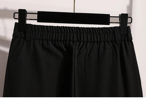 Plus Size Wide Leg Trousers for Women - Autumn 2024