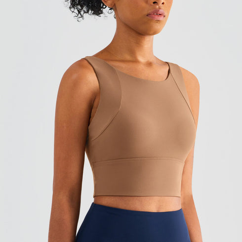 Nylon Women's Sports Bra Top for Yoga and Gym